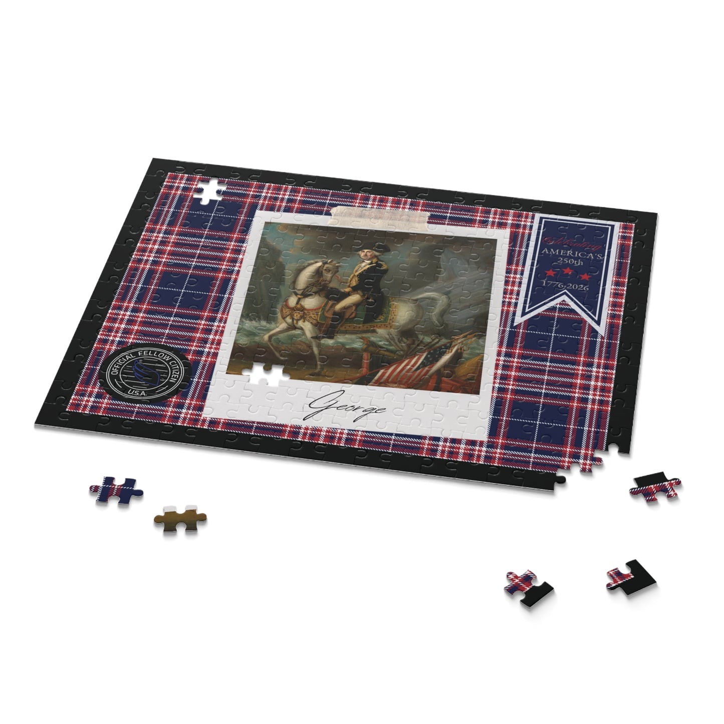 Official Fellow Citizen "GEORGE" The Jigsaw Puzzle — Celebrating America 250 in 120/252/500-Piece