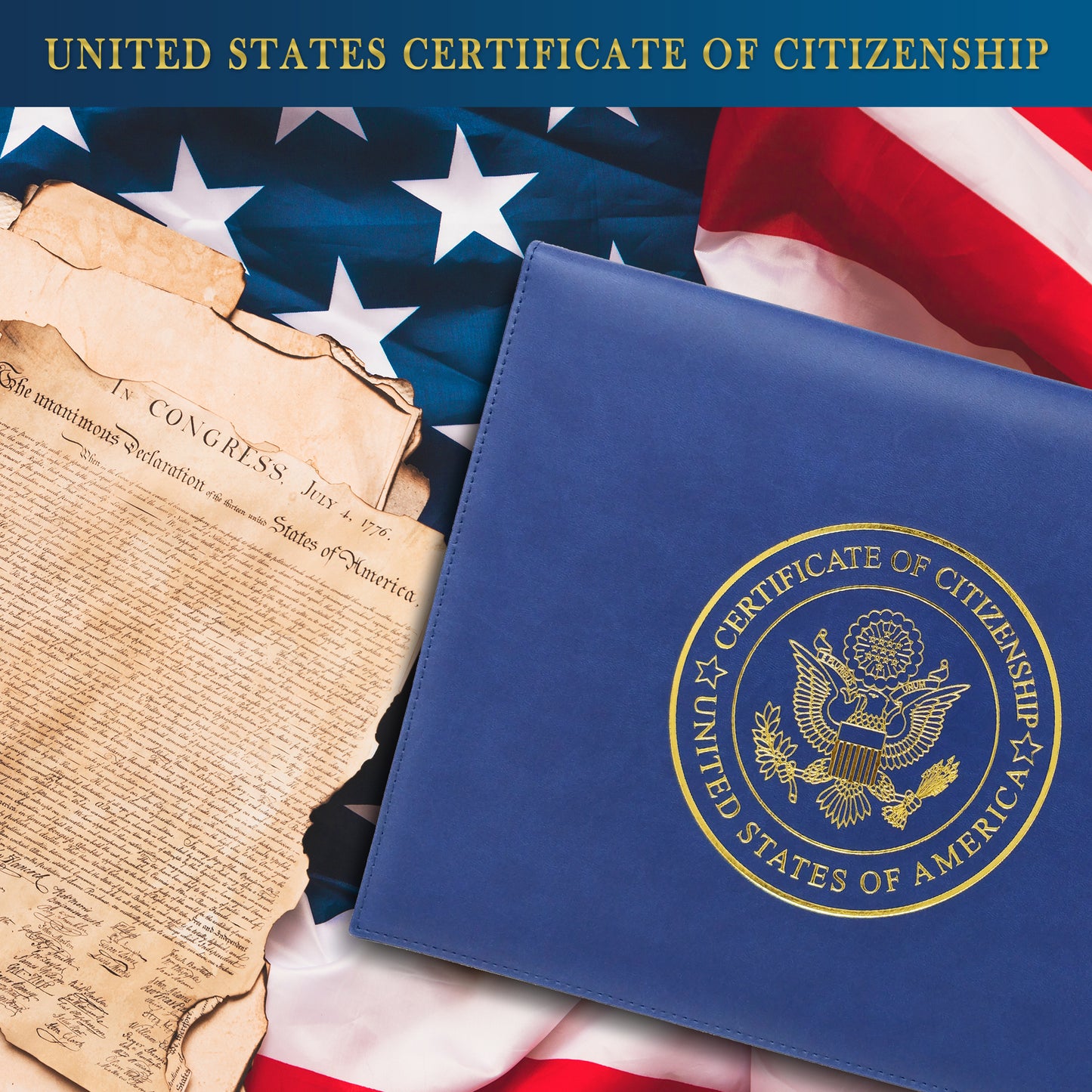 US Certificate of Citizenship Holder Naturalization - Official Fellow Citizen