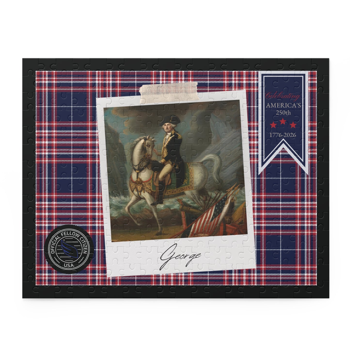 Official Fellow Citizen "GEORGE" The Jigsaw Puzzle — Celebrating America 250 in 120/252/500-Piece