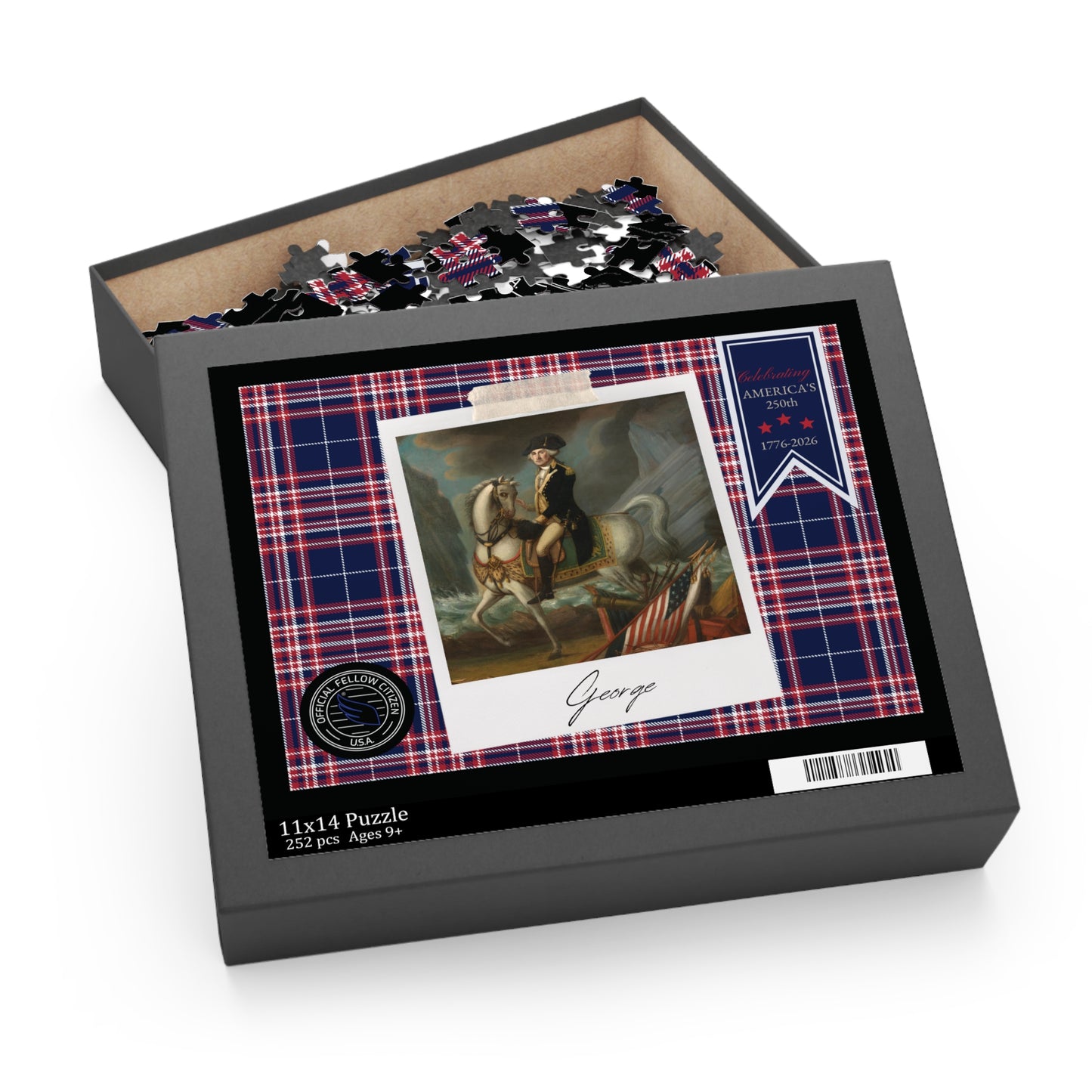 Official Fellow Citizen "GEORGE" The Jigsaw Puzzle — Celebrating America 250 in 120/252/500-Piece
