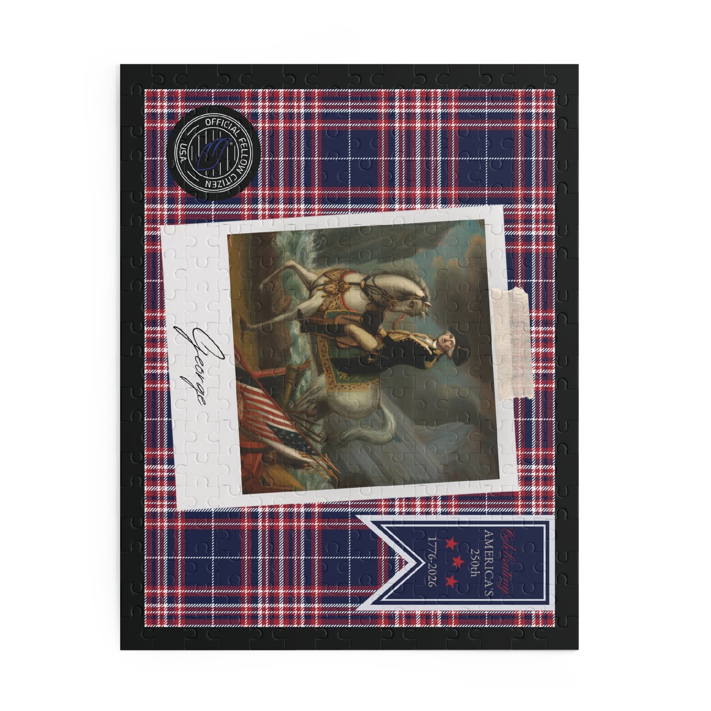 Official Fellow Citizen "GEORGE" The Jigsaw Puzzle — Celebrating America 250 in 120/252/500-Piece