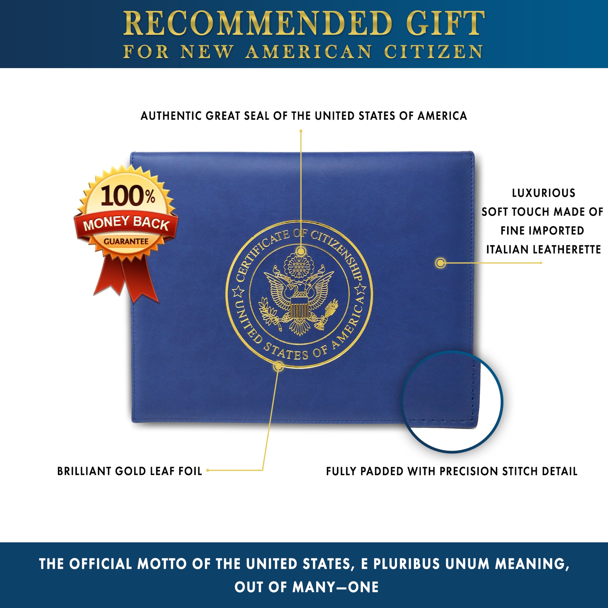 US Certificate of Citizenship Holder Naturalization - Official Fellow Citizen