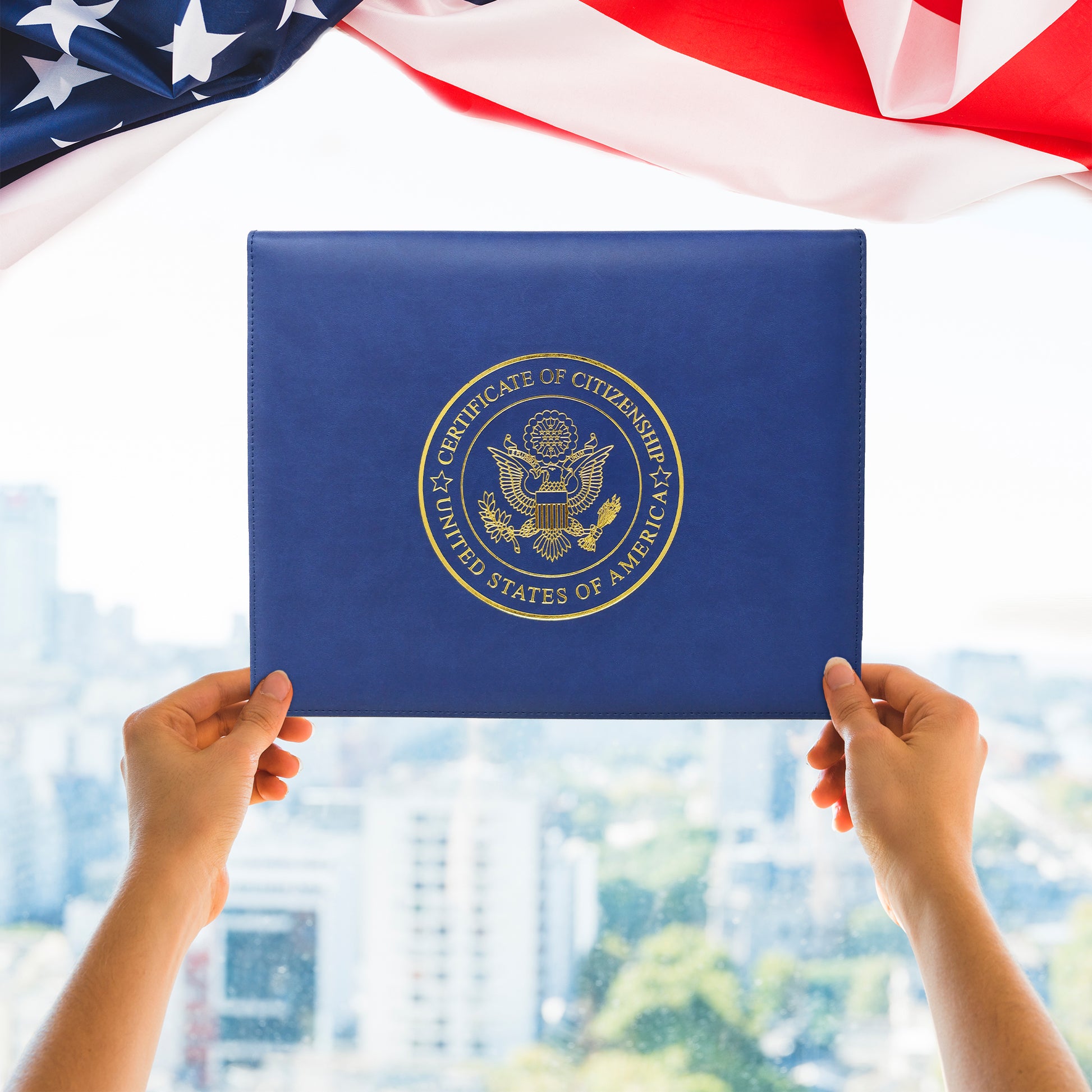 US Certificate of Citizenship Holder Naturalization - Official Fellow Citizen